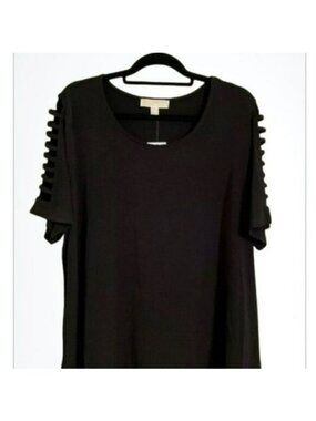 Michael Kors BASICS BLACK Cut Sleeve  SZ 1X, NWT